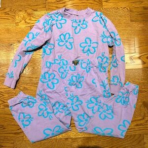 Set cotton Top and pants for girl jersey 9-10